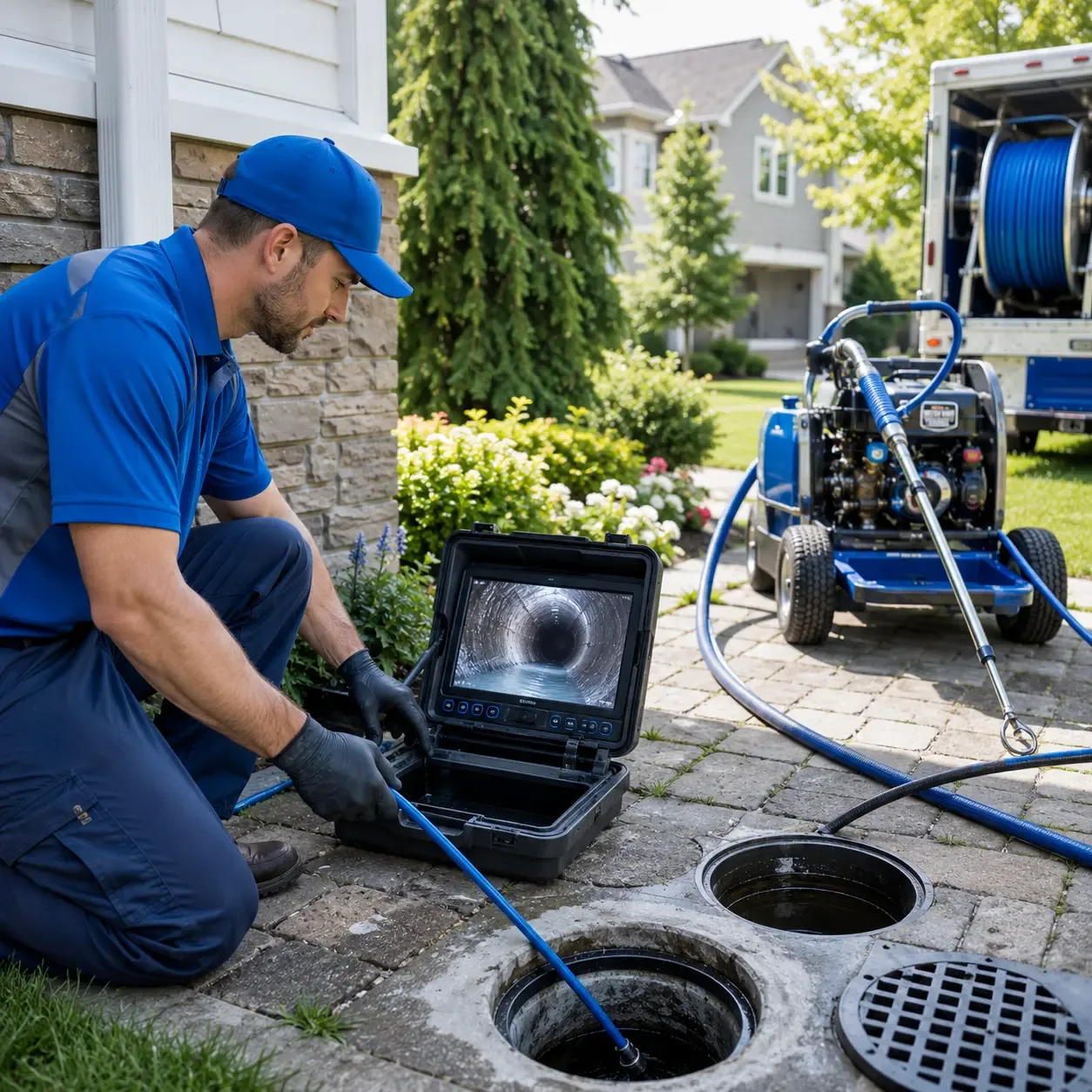 Outdoor drain cleaning professionals serving Newhall, CA